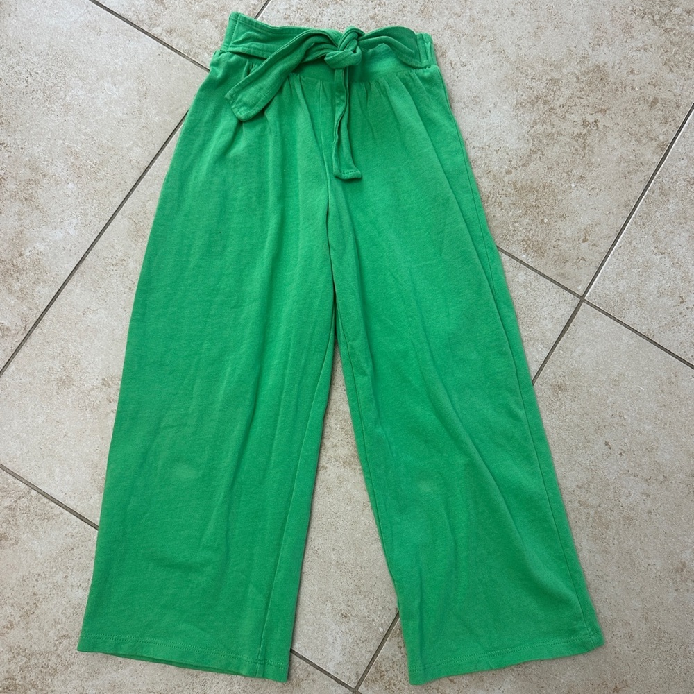 Green wide leg pants ZARA